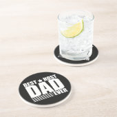 Beste gastheer vader ooit gelukkige vaders dag cad zandsteen onderzetter (Zijkant)