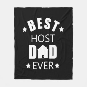 Beste gastheer vader ooit grappige vaderdag cadeau fleece deken
