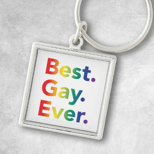 Beste Gay Aller Tijden LGBT Regenboogvlag Sleutelhanger