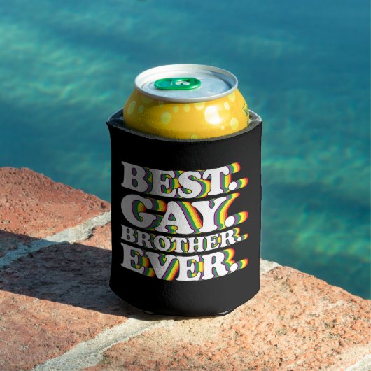 Beste Gay Brother Ooit Familie LGBTQ Pride Rainbow Blikjeskoeler (Insitu Zwembad)