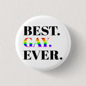 Beste Gay Ever MLM Pride Ronde Button 3,2 Cm (Voorkant)