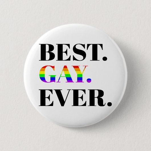 Beste Gay Ever MLM Pride Ronde Button 5,7 Cm (Voorkant)