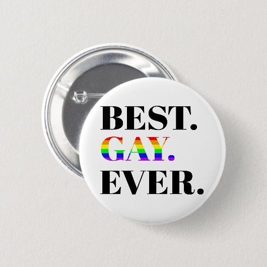 Beste Gay Ever MLM Pride Ronde Button 5,7 Cm (Voorkant /achterkant)