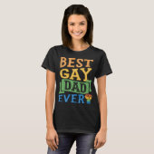 Beste Gay Pa Ooit Leuke Gay Pride van Son Daughte T-shirt (Voorkant volledig)