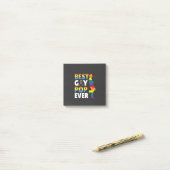 Beste Gay Pop Ooit LHBT Pride Maand Opa Pap Post-it® Notes (Op bureau)