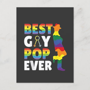 Beste Gay Pop Ooit LHBT Pride Maand Opa Pap Uitnodiging Briefkaart