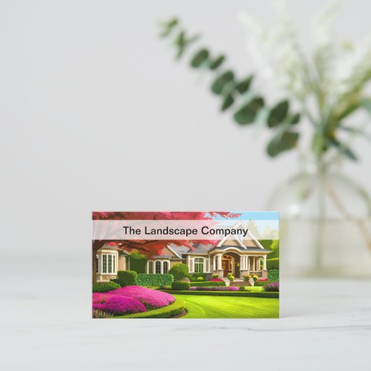 Beste gazon en landschapsarchitectuur Visitekaartj Visitekaartje (Staand voorkant)