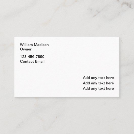 Beste gazon en landschapsarchitectuur Visitekaartj Visitekaartje (Achterkant)