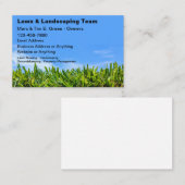 Beste gazon en landschapsarchitectuur Visitekaartj Visitekaartje (Voorkant / Achterkant)