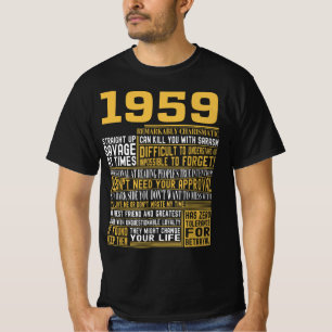 Beste geboren in 1959 Feiten voor Mannen, vrouwen, T-shirt