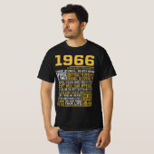 Beste geboren in 1966 Feiten voor Mannen, vrouwen, T-shirt (Voorkant volledig)