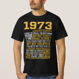 Beste geboren in 1973 Feiten voor Mannen, vrouwen, T-shirt