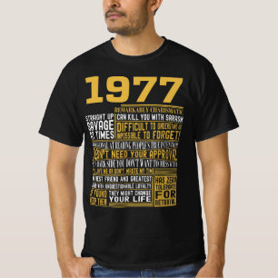 Beste geboren in 1977 Feiten voor Mannen, vrouwen, T-shirt