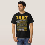 Beste geboren in 1997 Feiten voor Mannen, vrouwen, T-shirt (Voorkant volledig)