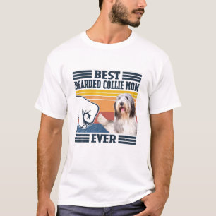 Beste gedekte Collie Mam Ever Funny Dog Mam Mother T-shirt