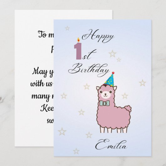 Beste gefeliciteerde verjaardagskaart voor kindere kaart (Voorkant / Achterkant)