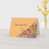 Beste geheime vriend kaart (Gele Bloem)