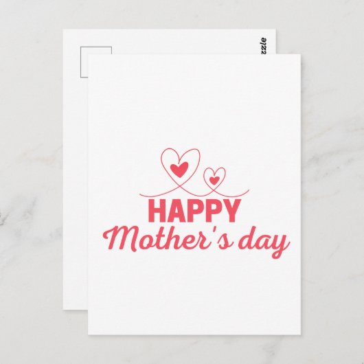 Beste gelukkige Moederdag Briefkaart (Voorkant / Achterkant)