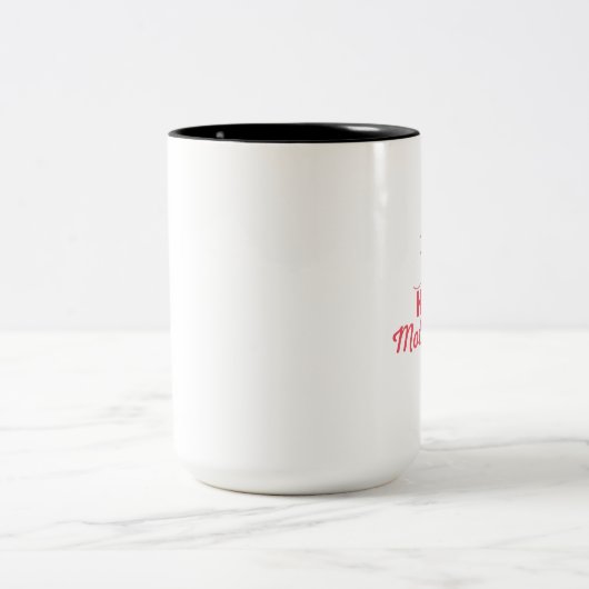 Beste gelukkige Moederdag Tweekleurige Koffiemok (Center)