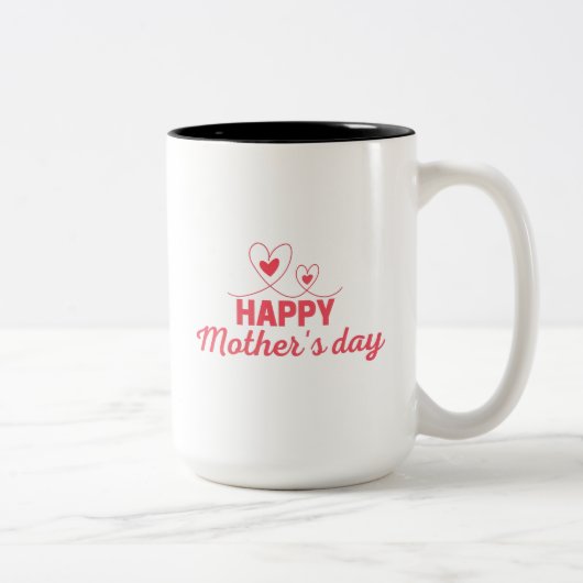 Beste gelukkige Moederdag Tweekleurige Koffiemok (Rechts)