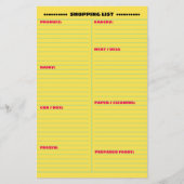 Beste georganiseerde 2-zijdige winkellijst flyer (Voorkant)