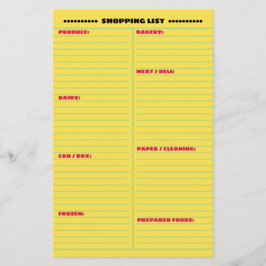 Beste georganiseerde 2-zijdige winkellijst flyer (Voorkant)