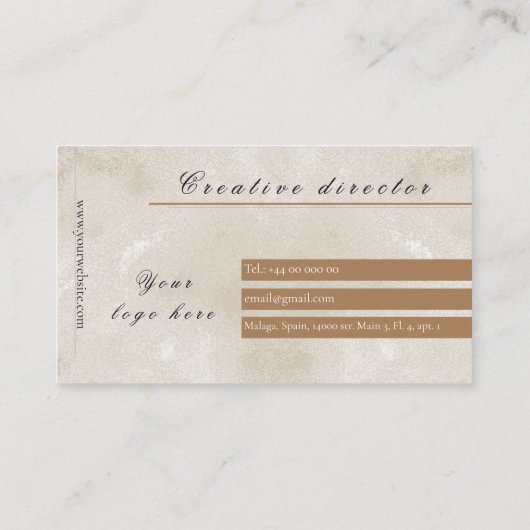 Beste gepersonaliseerde Marmer pas visitekaartje a (Achterkant)