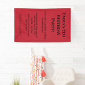 Beste gepersonaliseerde naam & leeftijd | Kleurrij Spandoek (Insitu)