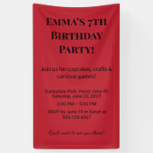 Beste gepersonaliseerde naam & leeftijd | Kleurrij Spandoek (Verticaal)