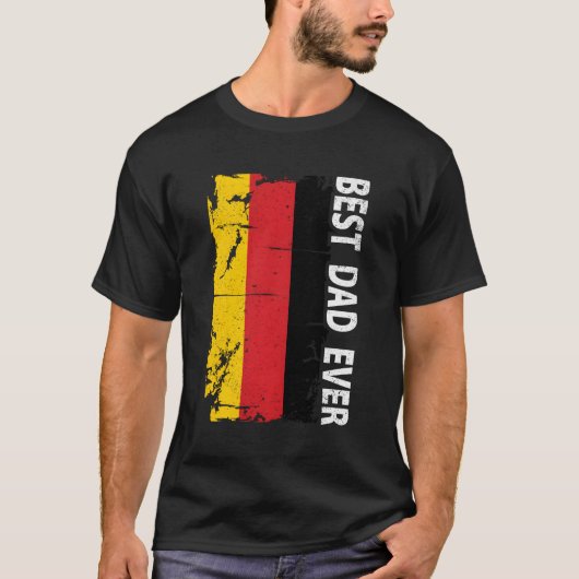 Beste Ger Dad ooit Vaderdag Gery Flag Daddy T-shirt (Voorkant)