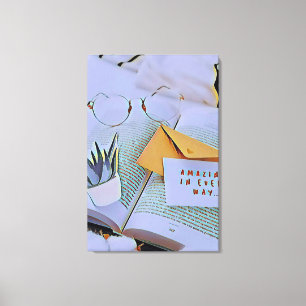Beste geschenk voor het boekenliefje canvas afdruk
