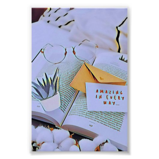 Beste geschenk voor het boekenliefje foto afdruk (Voorkant)