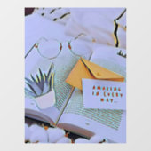 Beste geschenk voor het boekenliefje raamsticker (Vel)