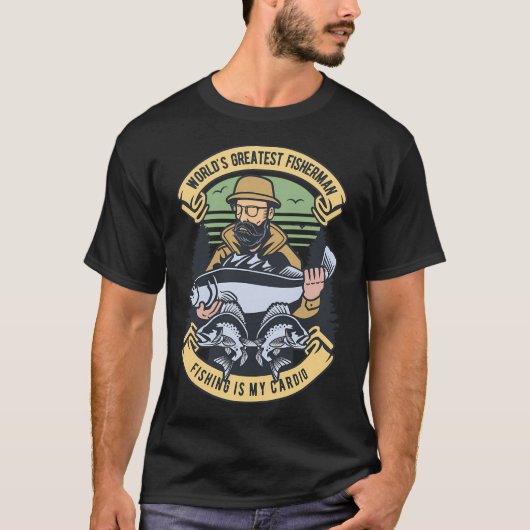 beste geschenk voor visserman t-shirt (Voorkant)