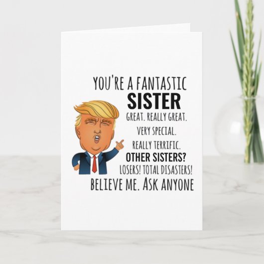 Beste Geschenk voor Zus Kaart (Voorkant)