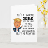 Beste Geschenk voor Zus Kaart (Gele Bloem)