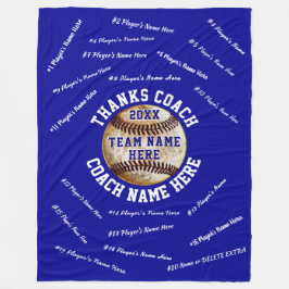 Beste geschenken voor coaches aan het einde van he fleece deken
