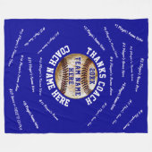 Beste geschenken voor coaches aan het einde van he fleece deken (Voorkant (Horizontaal))