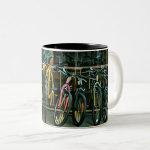 Beste geschenken voor fietsers 2022 tweekleurige koffiemok