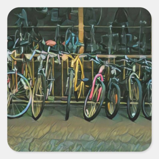 Beste geschenken voor fietsers 2022 vierkante sticker (Voorkant)