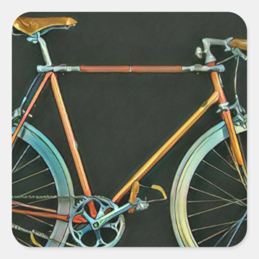 Beste geschenken voor fietsers 2022 vierkante sticker (Voorkant)