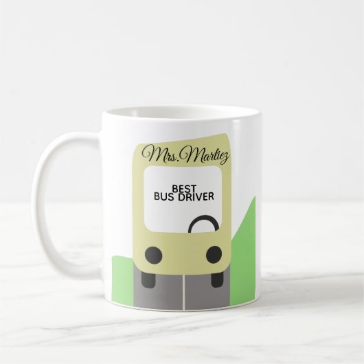 Beste geschenken voor schoolbuschauffeurs koffiemok (Links)