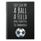 Beste geschenken voor voetballers voor hem sportte notitieboek (Voorkant)