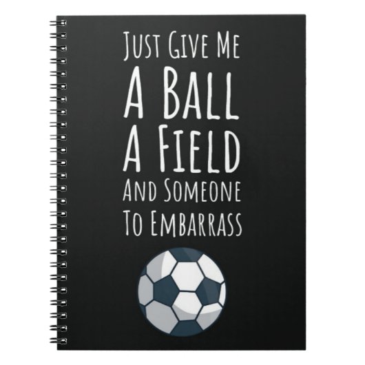 Beste geschenken voor voetballers voor hem sportte notitieboek (Voorkant)