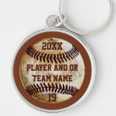 Beste geschenkideeën voor seniorennacht honkbal PE Sleutelhanger (Voorkant)