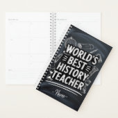 Beste geschiedenis leraar schoolbord ontwerp planner (Display)