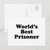 Beste gevangene ter wereld briefkaart (Voorkant / Achterkant)