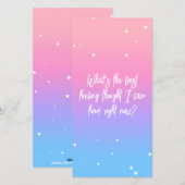 Beste gevoel door pastel gradiënt Bladwijzer Kaart (Voorkant / Achterkant)