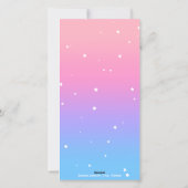 Beste gevoel door pastel gradiënt Bladwijzer Kaart (Achterkant)