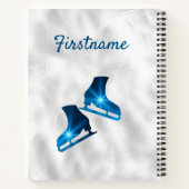 Beste gevoel - IJsgradiënt blauwe ijsschaatsen Notitieboek (Achterkant)
